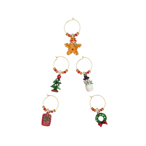 Festive Wine Glass Charms